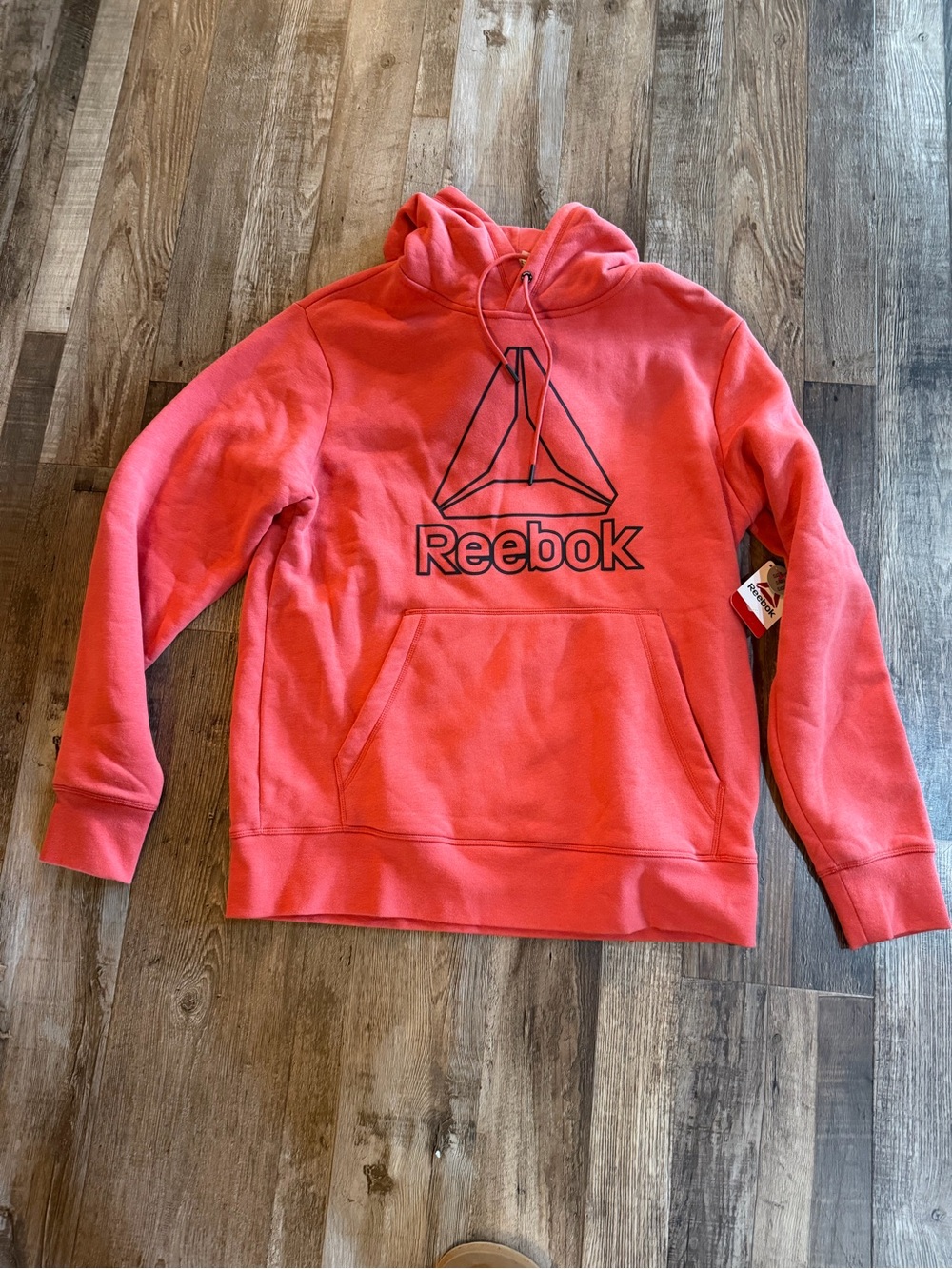 NWT Reebok Red Pullover Hoodie- very soft sz med